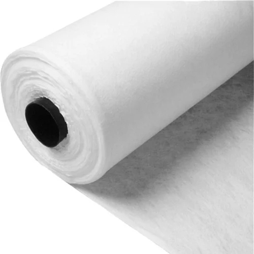 White Spunlace Nonwoven Geotextile Fabric - Light Weight, Plain Texture, White Color | Suitable for Garments and Medical Applications, Water Absorbent