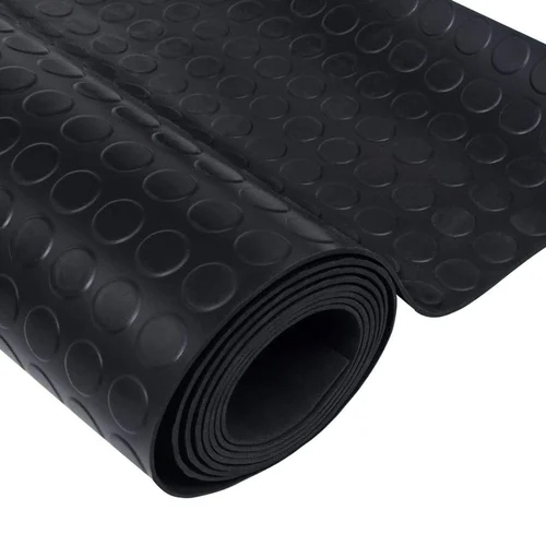 Rubber Mat Flooring - Color: Black