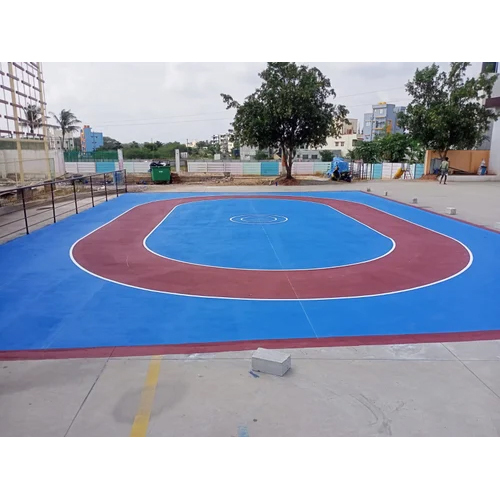 Outdoor Skating Rink Flooring - Color: Blue