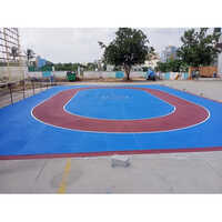 Outdoor Skating Rink Flooring - High-quality Acrylic, Custom Size, Blue Or Red Colors | Anti-slip Feature, Smooth Finish, Rectangular Shape