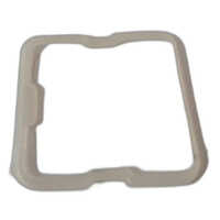 White Square Silicone Rubber Gasket - Silicon Material, 3 X 3 Inches, 10 Millimeters Thick, White Color | Durable & Versatile For Automobile Applications
