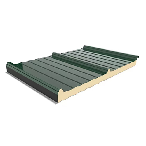 Dark Green Puf Insulated Roofing Panel - Size: Customised