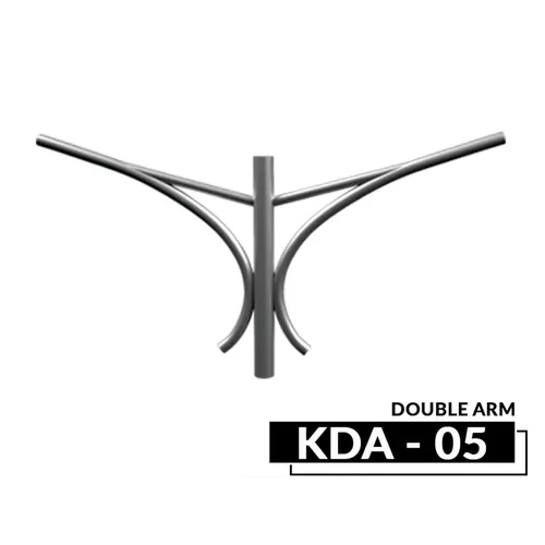 Kda-05 Street Light Arm Bracket - Color: Silver
