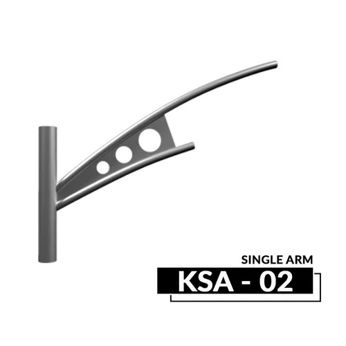 Ksa-02 Single Arm Bracket - Color: Silver