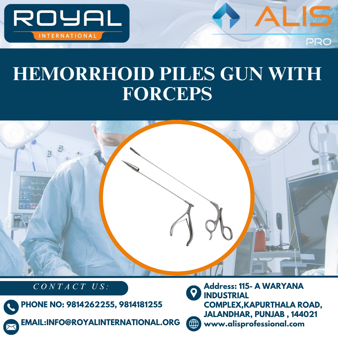Hemorrhoid Piles Gun With Forceps - Operating Type: Manual