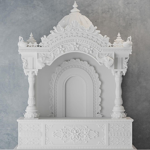 White Marble Mandir - Size: Different Availble