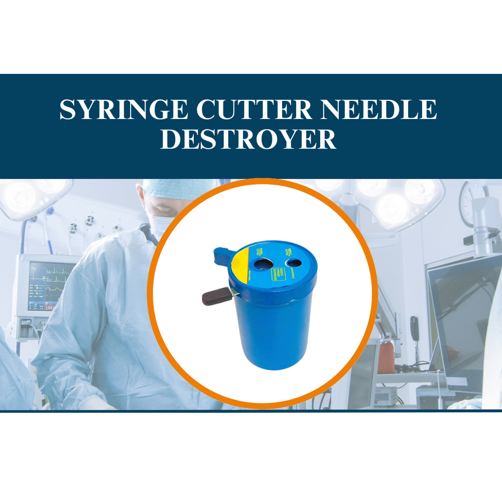 Syringe Cutter Needle Destroyer - Color: Blue