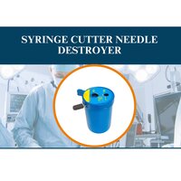 Syringe Cutter Needle Destroyer - Color: Blue
