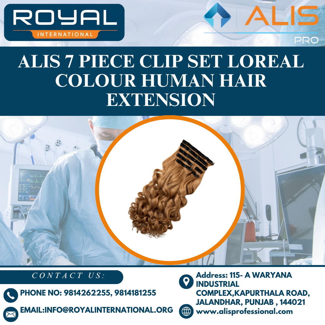 Alis 7 टुकड़ा Clip Set Loreal Colour Human Hair Extension