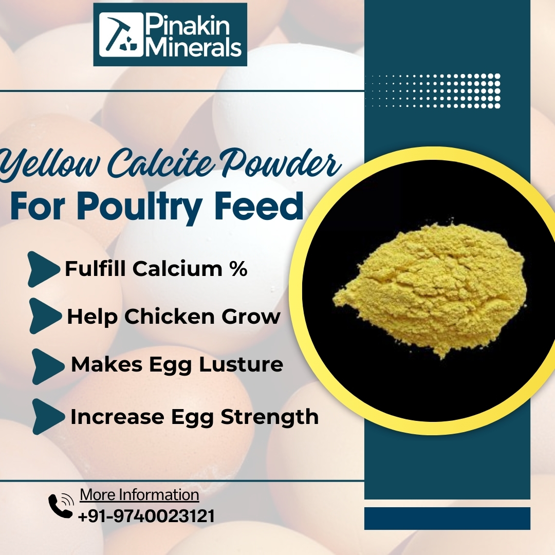 Poultry Feed Grade Yellow Calcite Powder
