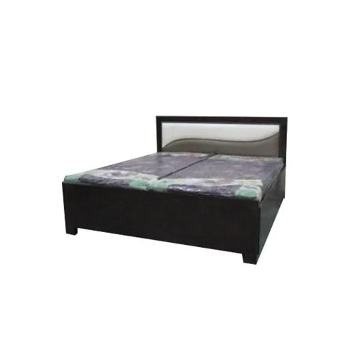 Modern Plywood Double Bed - Color: Brown