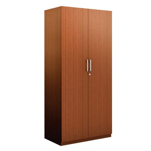 Double Door Wooden Wardrobe - Color: Brown