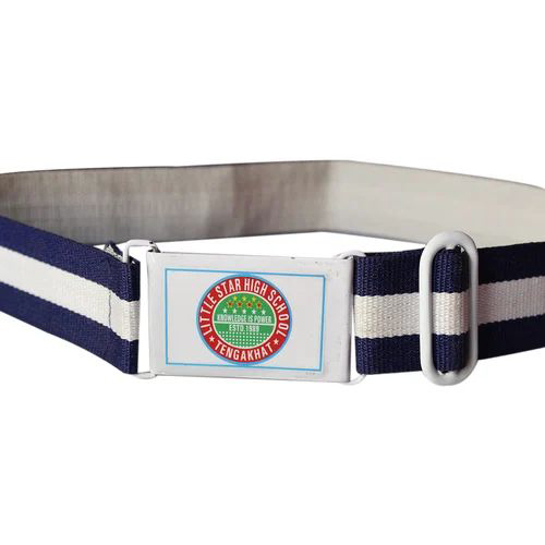 Blue And White School Uniform Belt - Feature: Washable