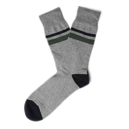 Cotton School Socks - Color: Gray