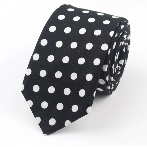 Black Dotted Tie - Design: Customized