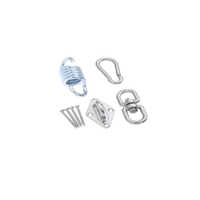 Pt60 Spring Hook With Set 60mm For Railway Coaches - Color: Silver