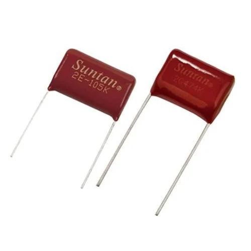 Metallized Polyester Film Capacitor - Color: Red