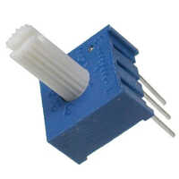 Single Turn Trimmer Potentiometer - Color: Blue