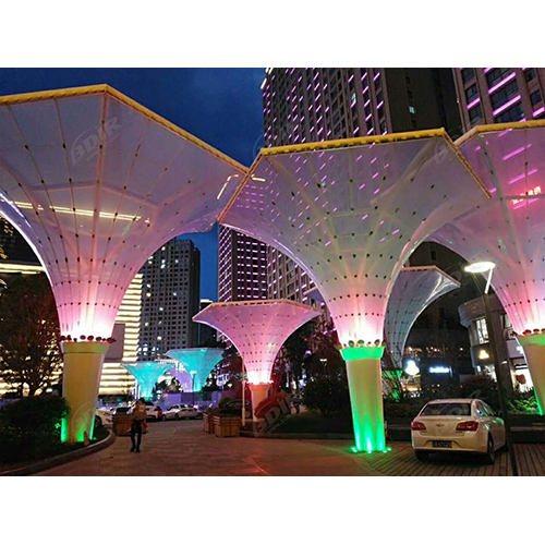 Inverted Tensile Structure - Steel Frame, Pu Insulation, Sandwich Panel Walls, White Finish