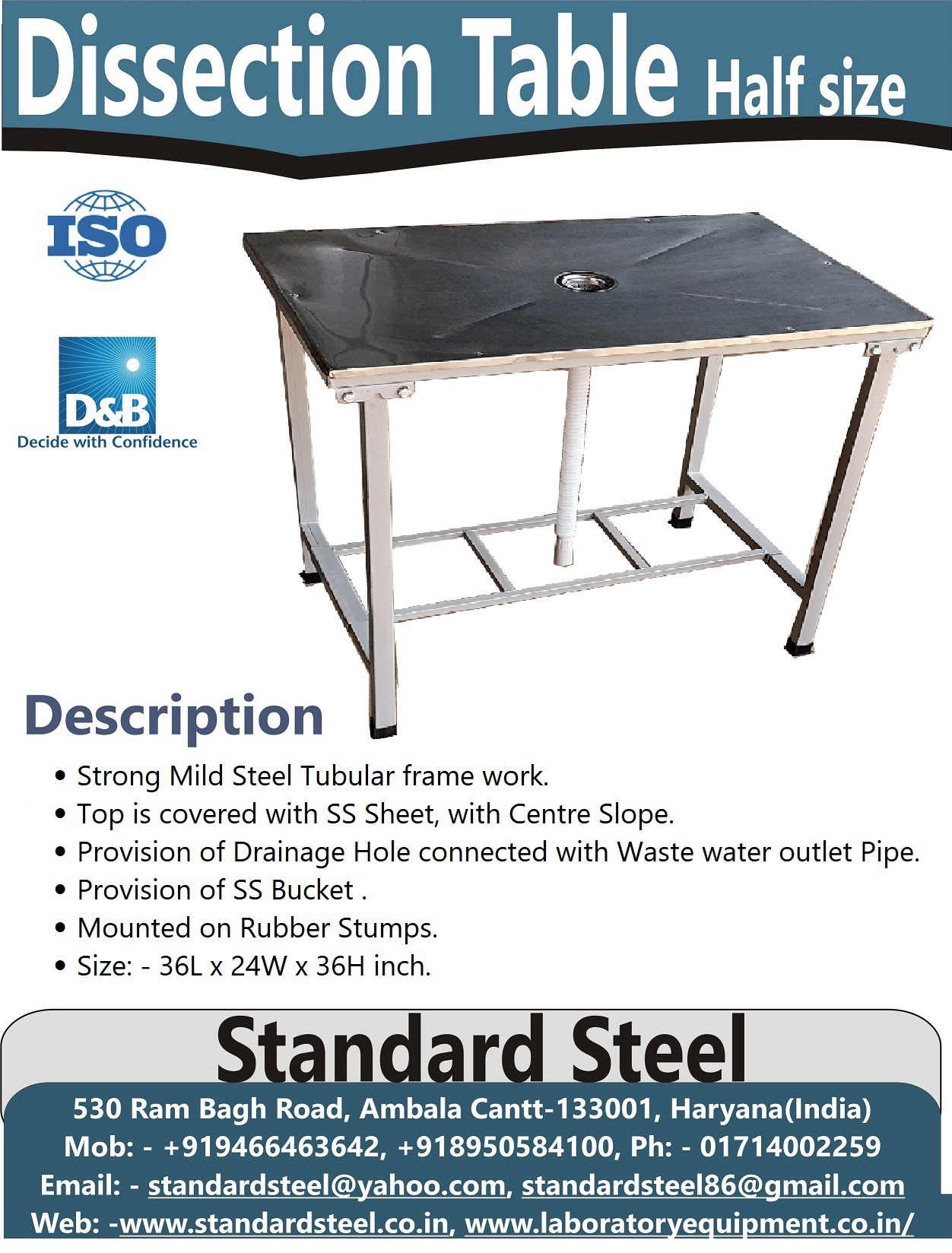 Small Dissecting Table