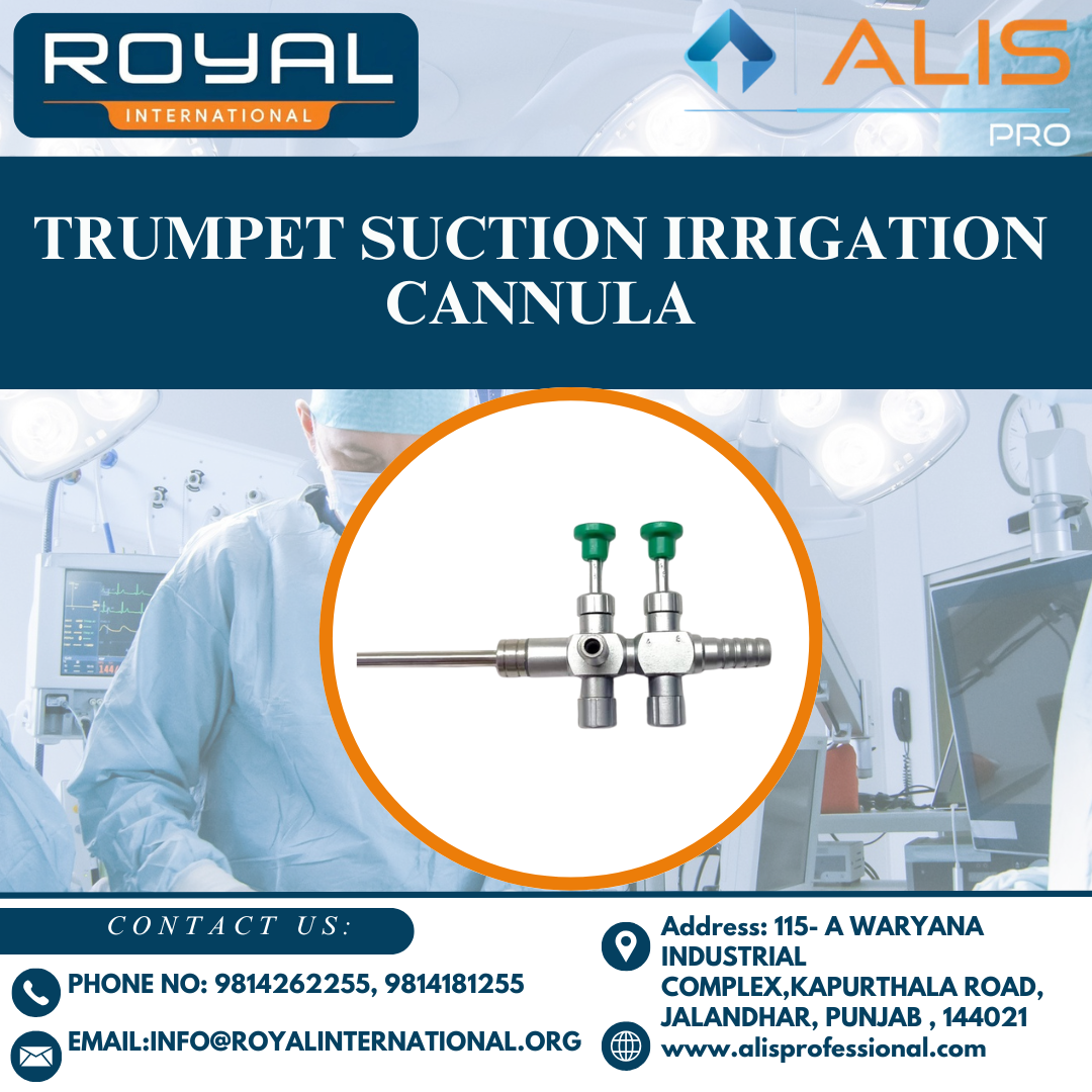 Trumpet Suction Irrigation Cannula