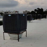 Ductable Industrial Cooler - High-quality Plastic, 1100x1100x1000 Mm, 10600 Cfm Air Flow , 40l Water Tank Capacity, 2 Hp Power Consumption