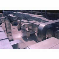 Air Ventilation Duct - Aluminum, Customized Size, Silver Color | Wall-mount Installation For Effective Ventilation In Factories And Warehouses