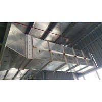 Air Ventilation Duct System - Aluminum, Customized Size, Silver | Wall Mounted Design For Efficient Ventilation In Factories & Warehouses