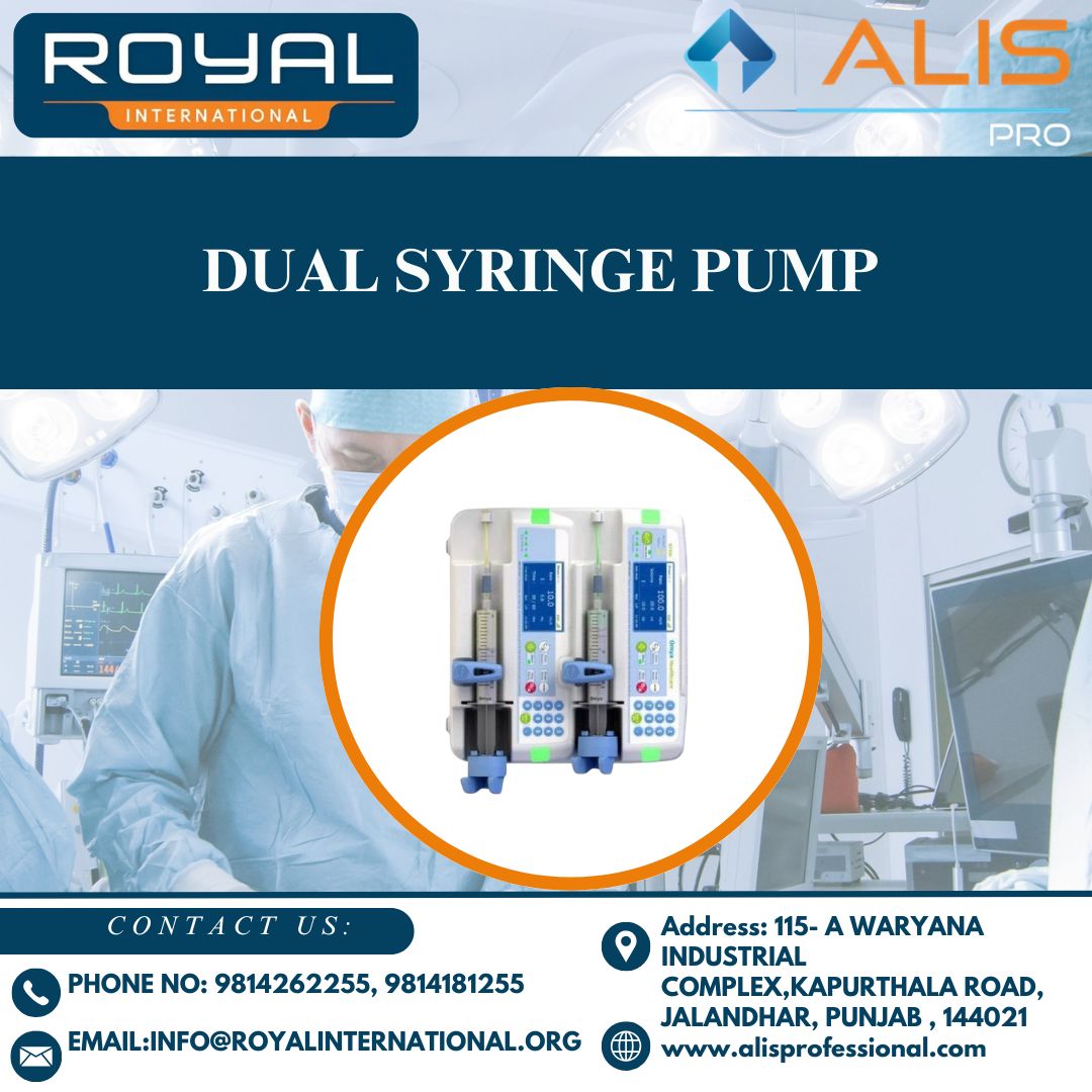 Dual Syringe Pump - Color: White