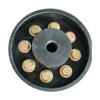 Cast Iron Brake Drum Coupling - 10 Inch Diameter, Black Powder Coated Finish | Lightweight, Durable Solution For Pneumatic Connections