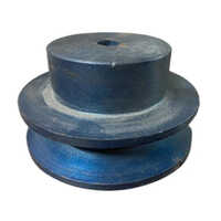 Cast Iron V Belt Pulley - 10 Inch Diameter, Black Finish | Heavy-duty Design For Gantry Cranes, Width Range 4-10 Inches, 0.5-5 Kg Weight Capacity