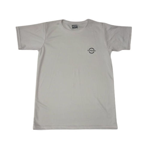 Mens White Color Round Neck T Shirt