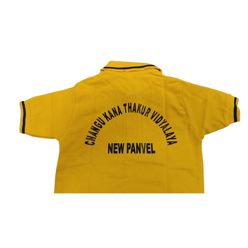 Yellow Color School T Shirt