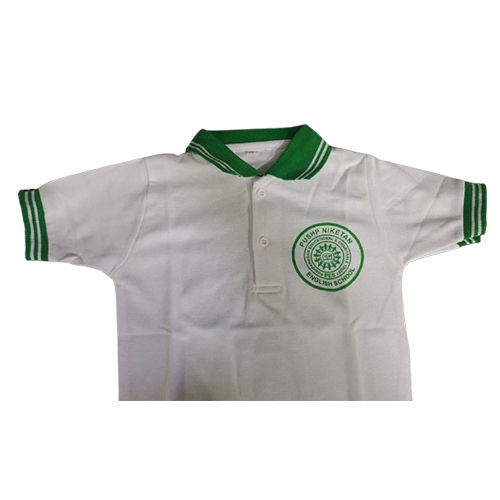 School Customized Collar T Shirt - Design: Modern