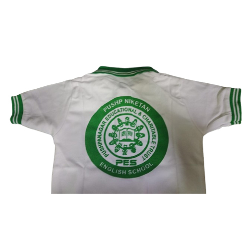 School Customized Collar T Shirt - Design: Modern