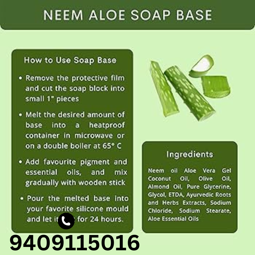 Neem glycerin soap base