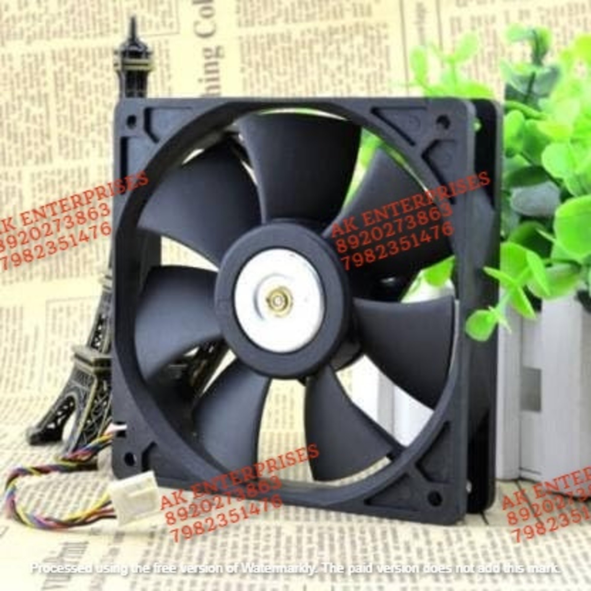  Delta AFB1212SH Axial Fan 12V-0.80A DC Brushless Air Cooling Fan 3400 RPM 120 * 120 * 25mm 2-Wire