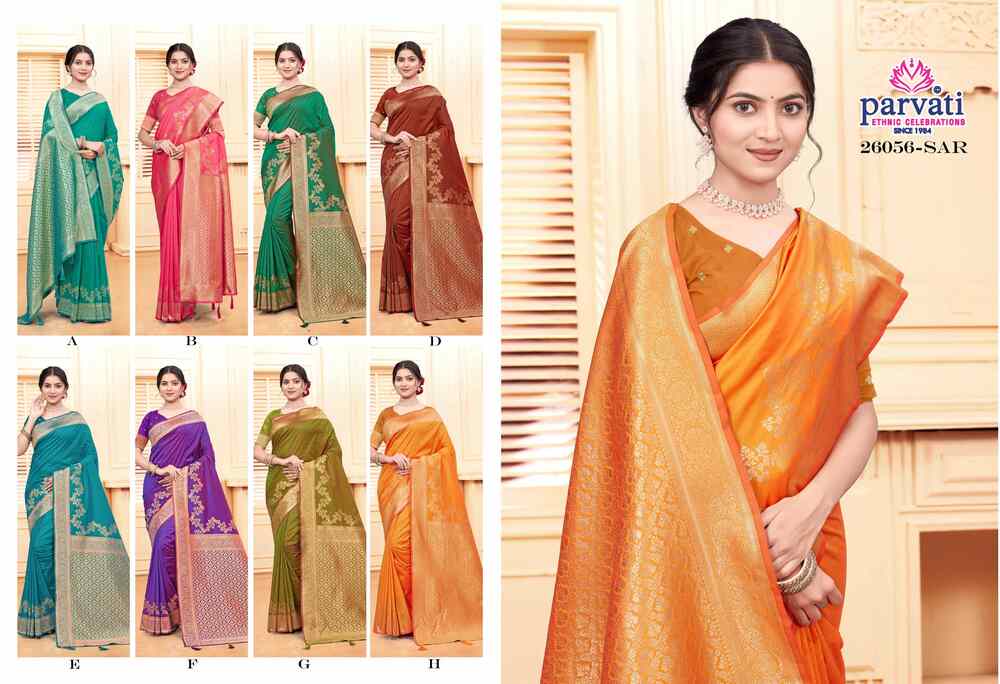 Parvati Multicolor Rapier Silk Saree -26056