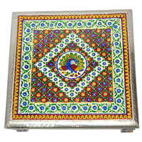 Meenakari Chowki - Color: As Per Availability