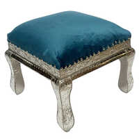 Antique White Metal Stool - Color: Different Available