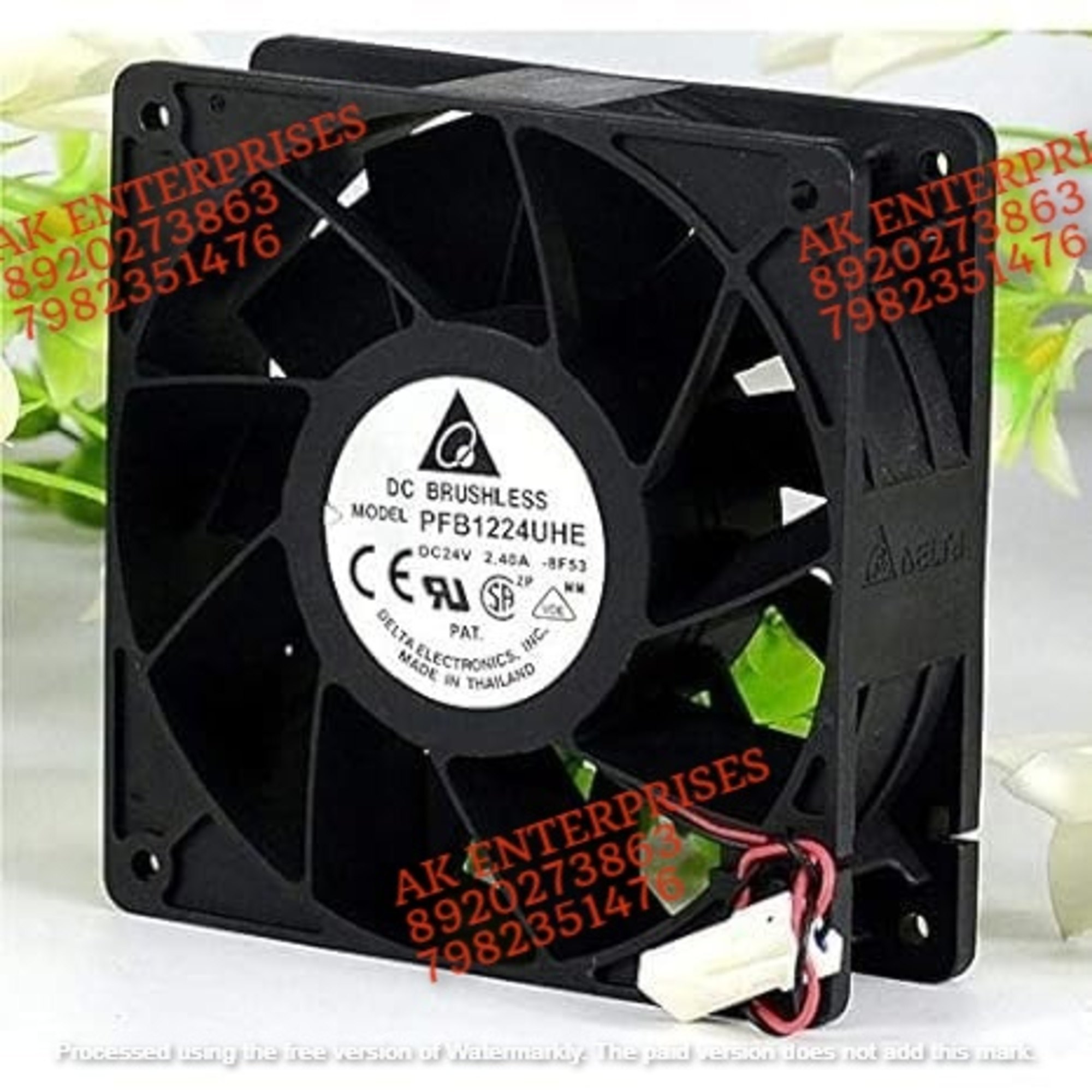 Delta Pfb1224uhe Axial Fan Dc 24v-2.40a Air Cooling Fan 120 * 120 * 38mm 2wire