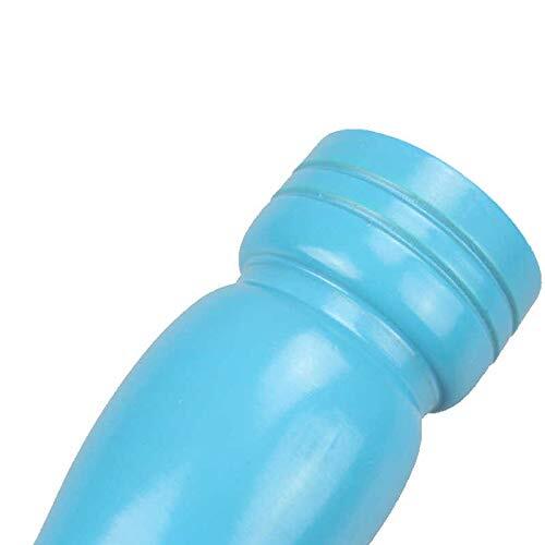 CherryBox Wooden Salt and Pepper Grinder - Mixer Mill Shaker Sprinkler - Steel Blades Crusher - Spice Storage for Dining & Kitchen (1 Pcs) (Blue - 6 Inch)