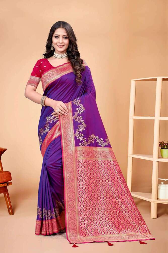 Parvati Multicolor Rapier Silk Saree -26058