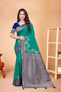 Parvati Multicolor Rapier Silk Saree -26058