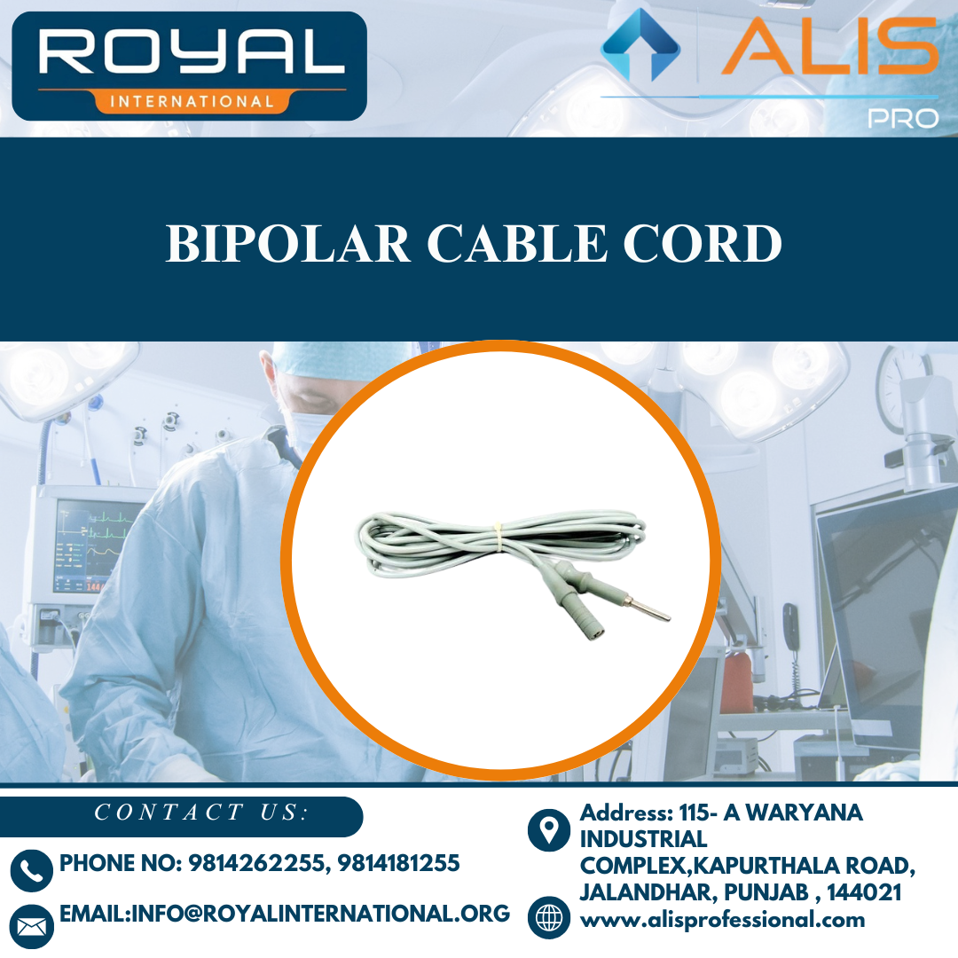 Bipolar Cable Cord - Color: Grey