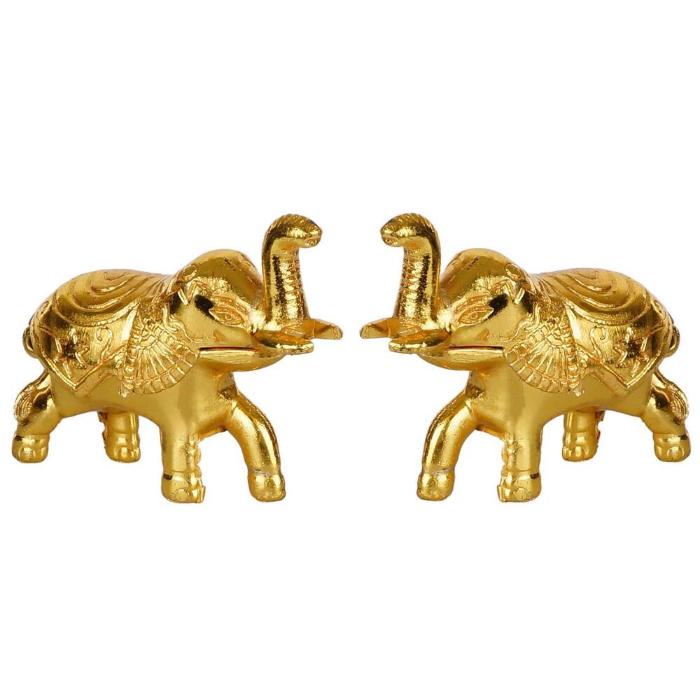 Aakrati Elephant Shaped Box For Small Storage Figurine- Set Of 2