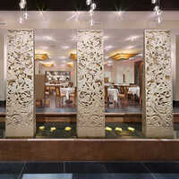 Engraved And Jali Work In Irish Beige Stone