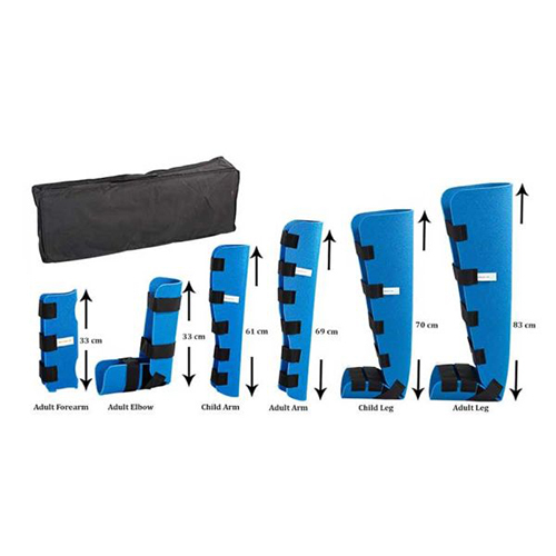 Ambulance Splint Kit Set Of 6 - Color: Blue