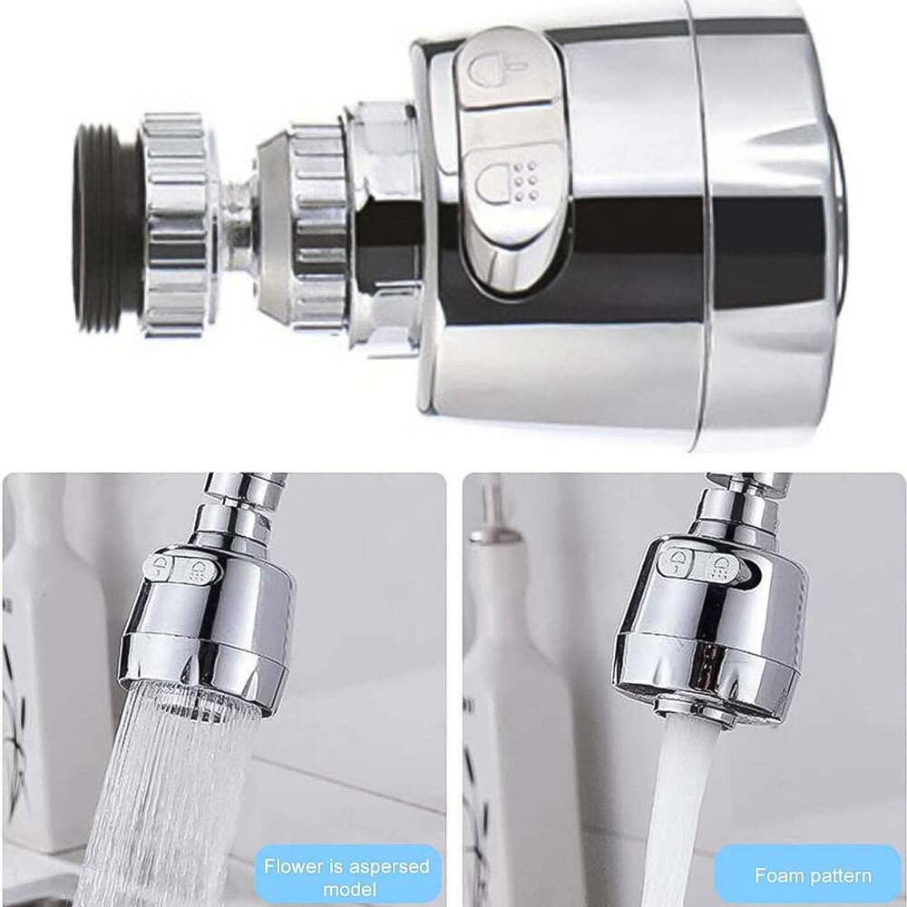 Plastic 360 Degree Rotating Water-Saving Faucet Sprayer Heads