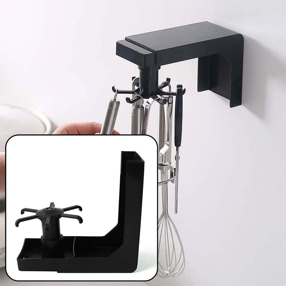 Self Adhesive 360 Degree Rotating Cooking Utensils Holders